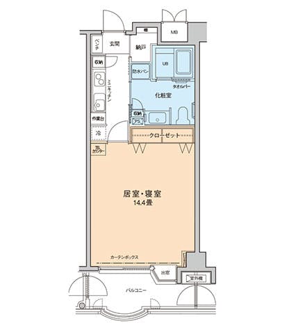 コンフォートロイヤルライフ多摩 間取図