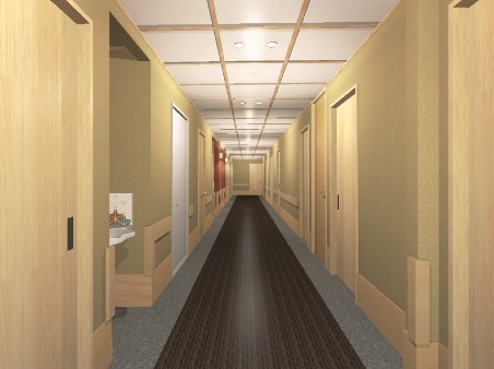 フリーデンホーム海と空 弐番館 廊下