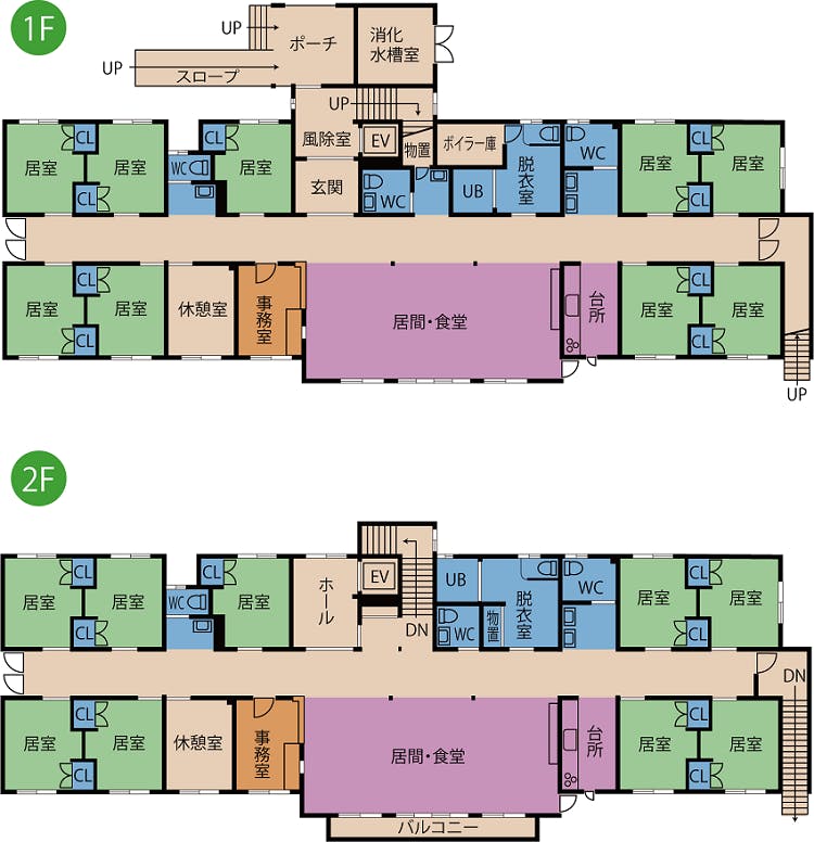 ふれあいの里グループホーム野幌 間取図