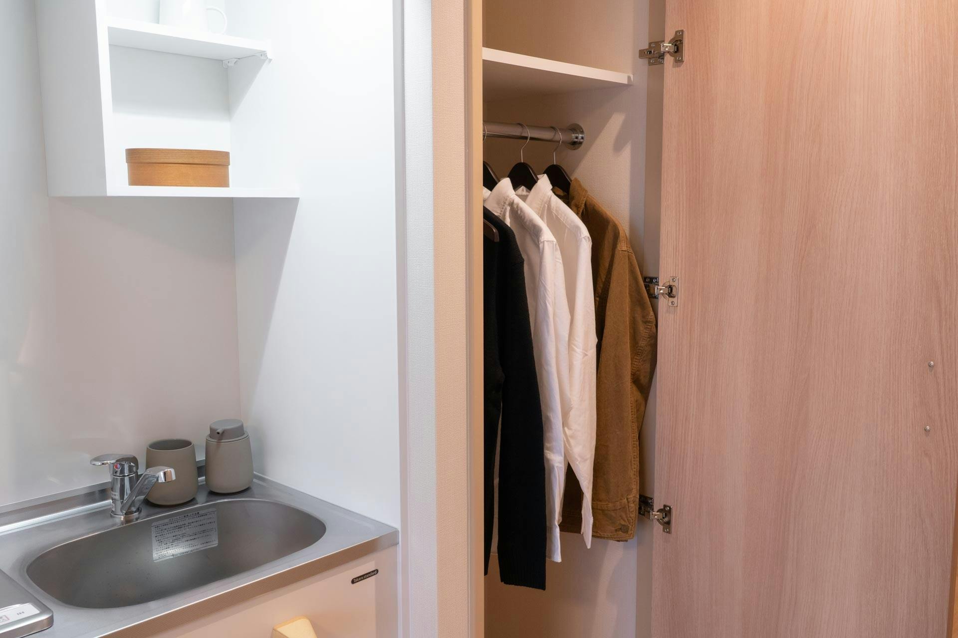 SOMPOケア ラヴィーレレジデンス鎌倉大船 4Fモデルルームクローゼット