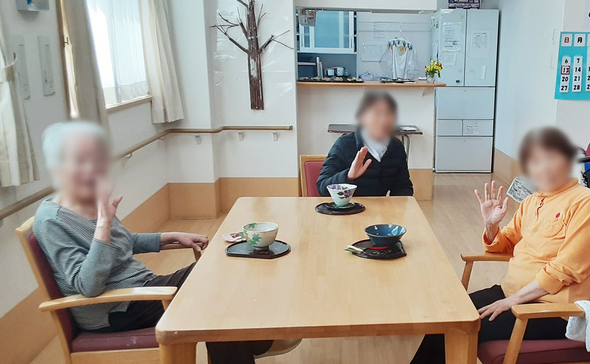 グループホームたのしい家小倉北 春のお茶会