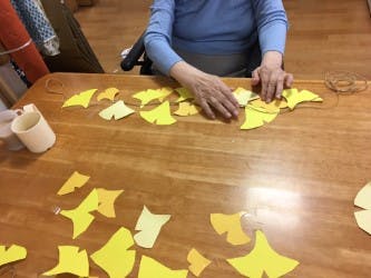 ニチイケアセンター都立大学 秋の壁面飾り
