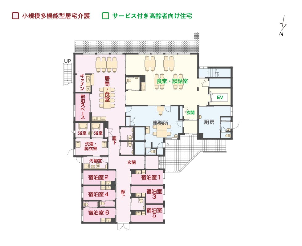 エイジフリーハウス神戸霞ヶ丘 間取図