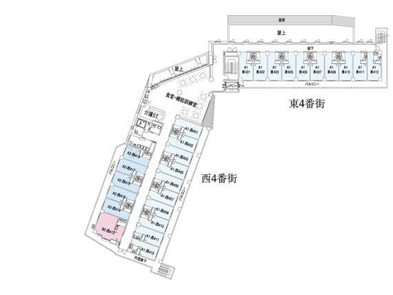 フェリエ ドゥ 稲田堤 間取図