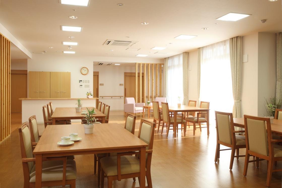 ここち幸手 リビングルーム兼食堂兼機能訓練室