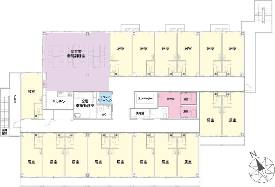 チャーム東淀川瑞光 間取図