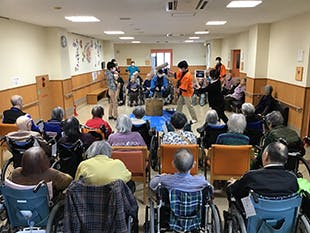 医療法人財団立川中央病院介護老人保健施設アルカディア 餅つき大会