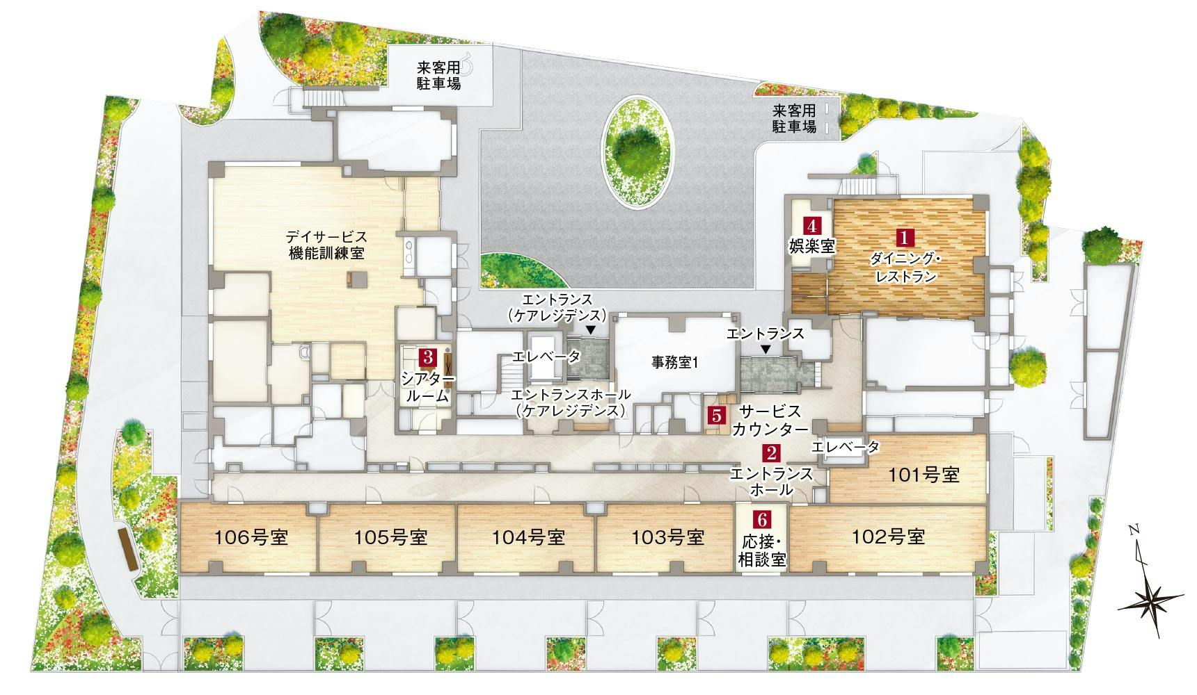 ウエリスオリーブ武蔵野関町 間取図