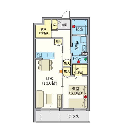 ヘーベルVillage駒込 間取図