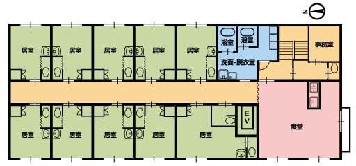 有料老人ホーム やまびこ 間取図