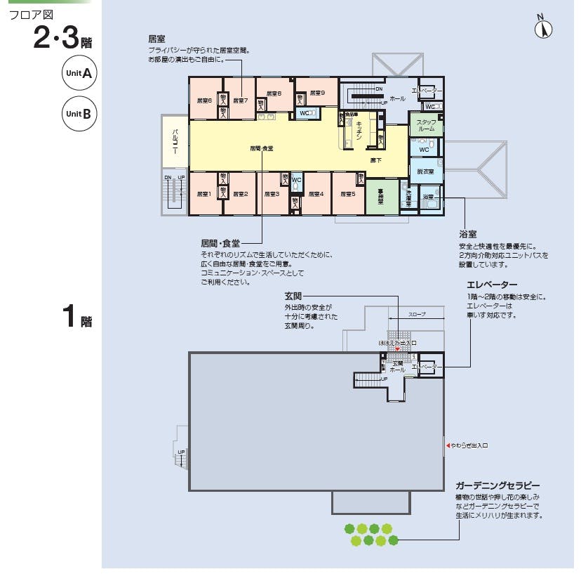 二チイケアセンター川崎御幸 間取図