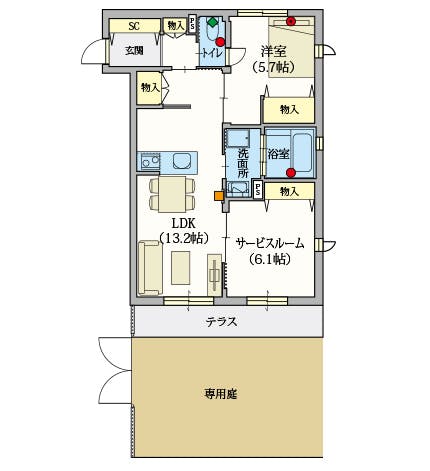 ヘーベルVillage高島平 間取図