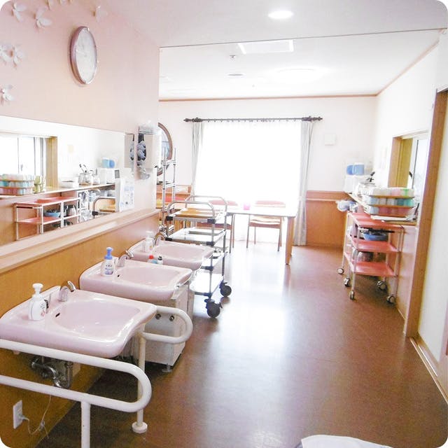 ライフハーモニー堺なかもず 食堂の洗面台