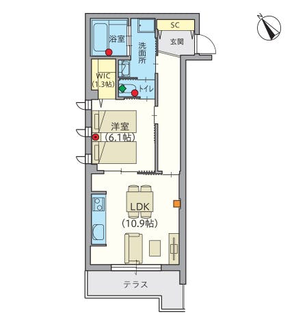 ヘーベルVillage湘南鵠沼 間取図