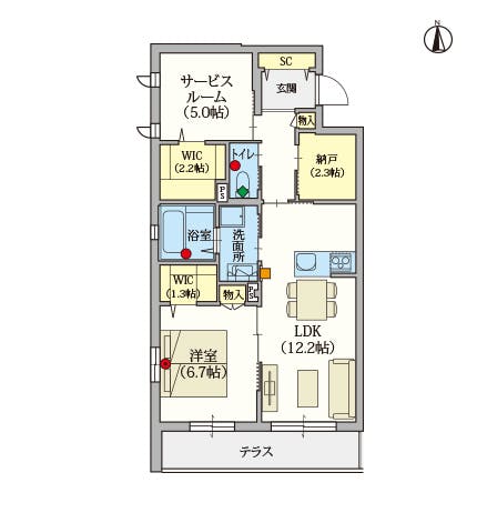 ヘーベルVillage世田谷桜丘 間取図
