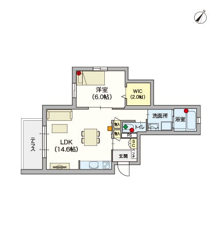 ヘーベルVillage元住吉Ⅱ 間取図