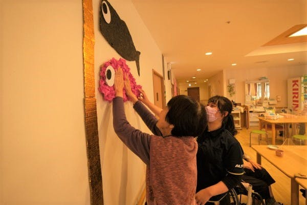 アミカの郷亀有 壁面飾り制作
