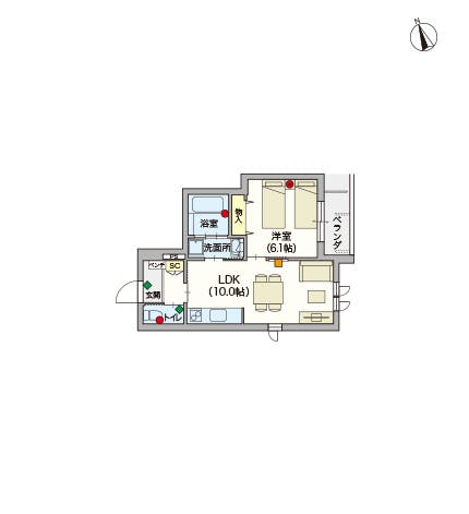 ヘーベルVillage西立川 間取図