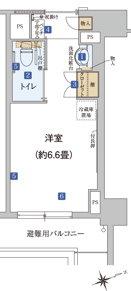 ウエリスオリーブ成城学園前 間取図