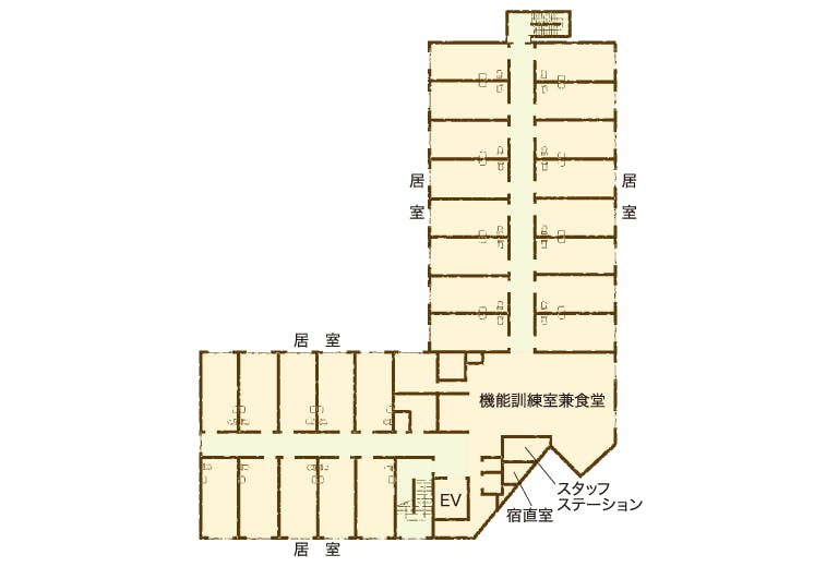 ベティさんの家 荒子公園 間取図