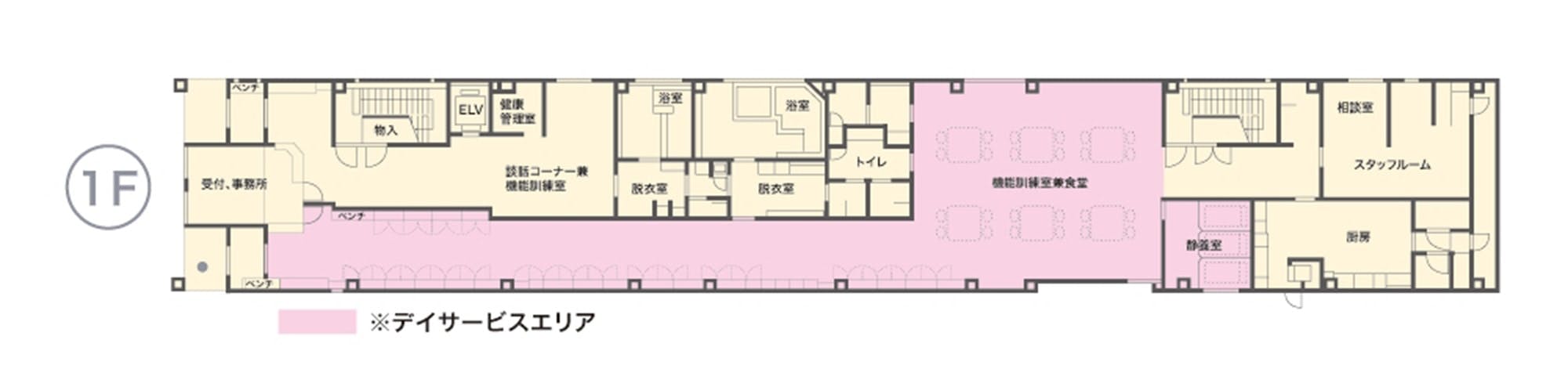 やすらぎの園津久野 間取図