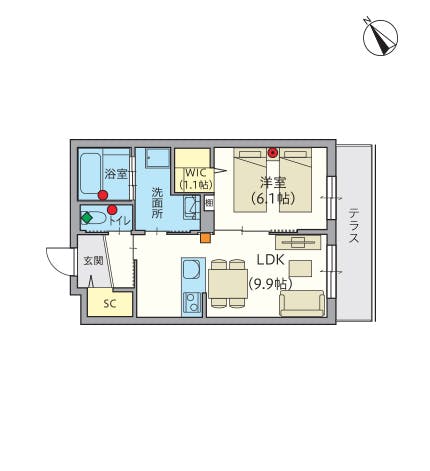 ヘーベルVillage湘南鵠沼 間取図