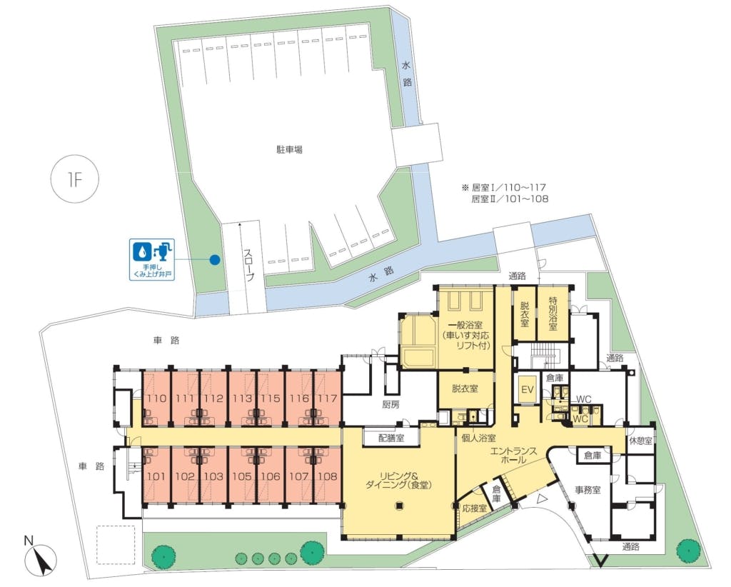ニチイホーム 稲城 間取図