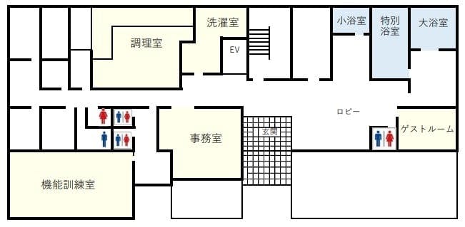 有料老人ホーム つばきの郷 間取図