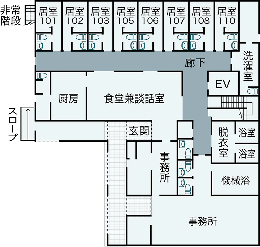 メディホス静岡富士 間取図