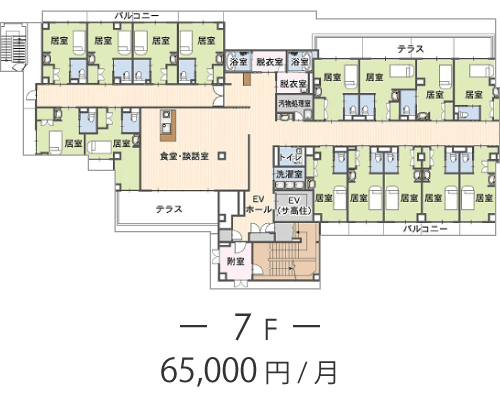 シニアハウス笹原の森 間取図