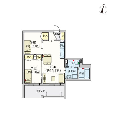 ヘーベルVillage中央林間 間取図