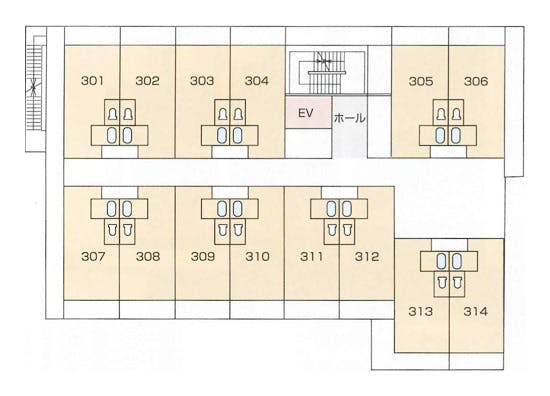医療法人高生会ケアコートふじのもり 間取図