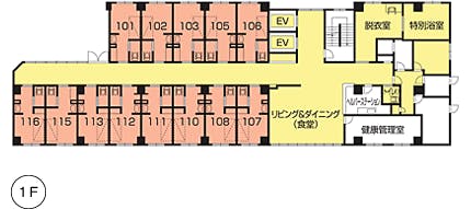 ニチイホーム 中馬込 間取図