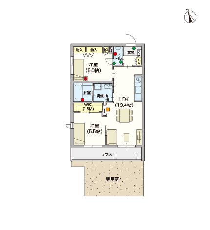 ヘーベルVillage西立川 間取図