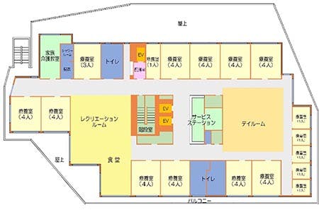 介護老人保健施設国立あおやぎ苑立川 間取図