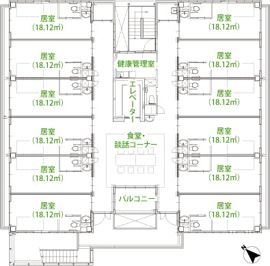 アルファリビング広島中広 間取図