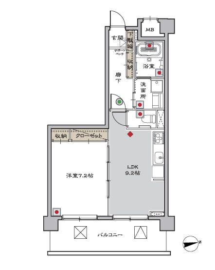 マストライフ古河庭園 間取図