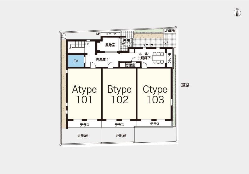 ヘーベルVillage花小金井 間取図