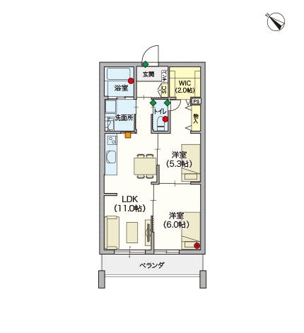 ヘーベルVillage原町田 間取図