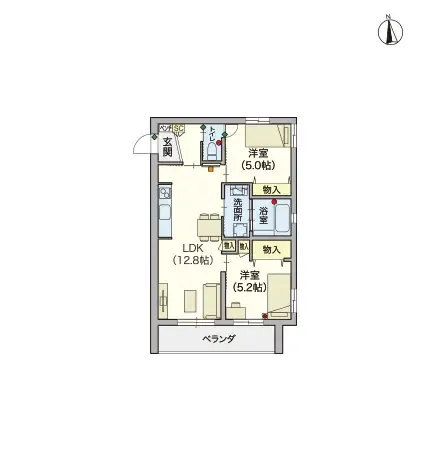 ヘーベルVillage立川昭和記念公園 間取図