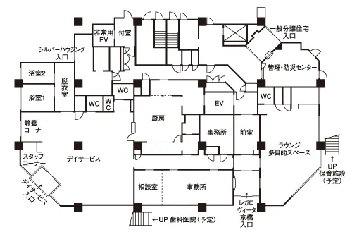 レガロ・ヴィータ京橋 間取図