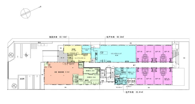 秋桜ヴィレッジ大金平 間取図