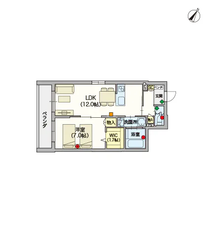 ヘーベルVillage用賀 間取図