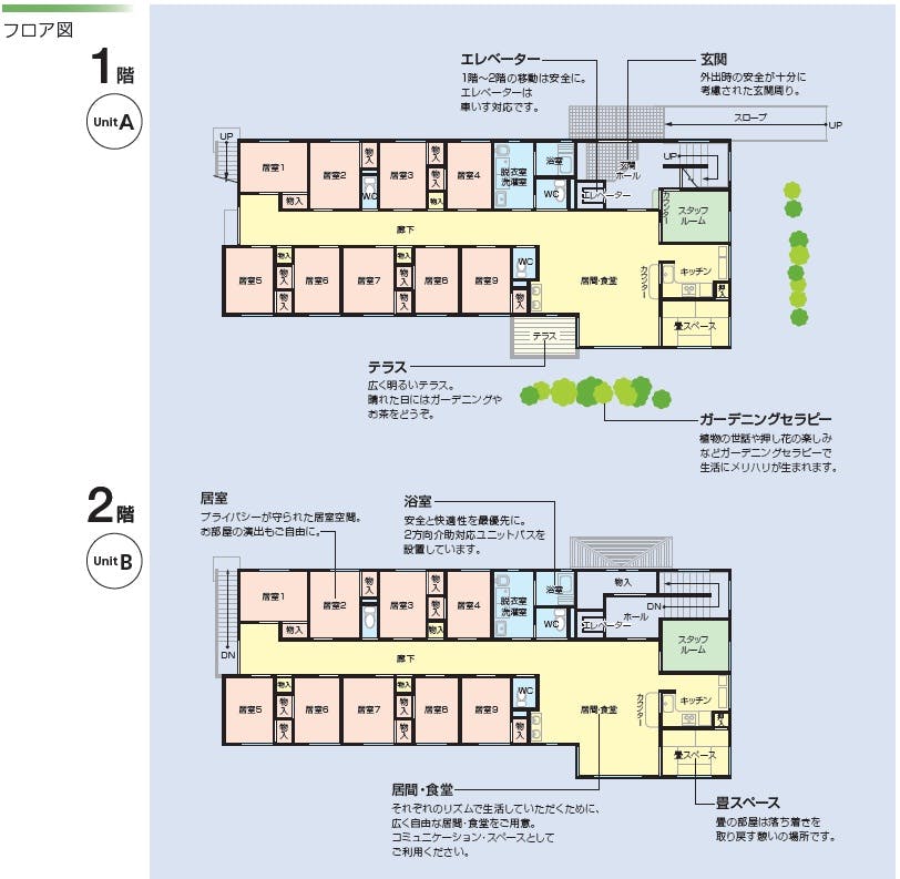 ニチイケアセンター瀬名中央 間取図