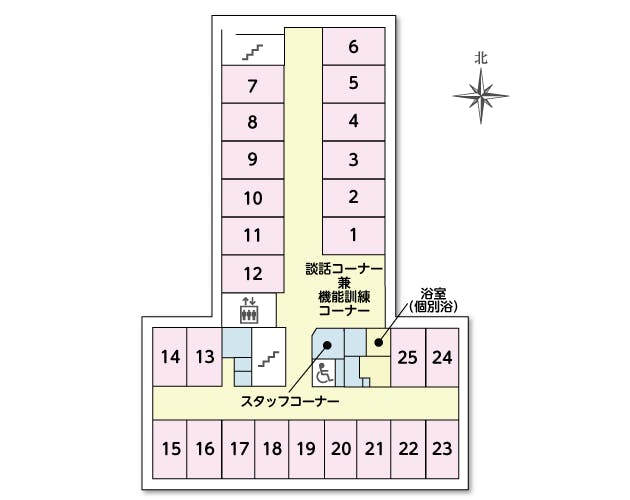 ツクイ・サンシャイン南巽 間取図