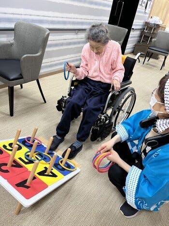 オリーブ・南千里 輪投げ