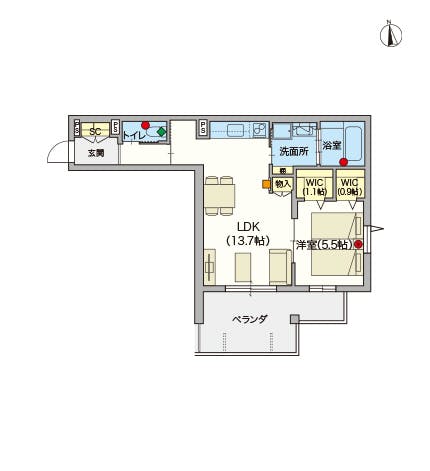 ヘーベルVillage下北沢 間取図