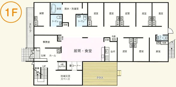 グループホーム彩り坂下 間取図