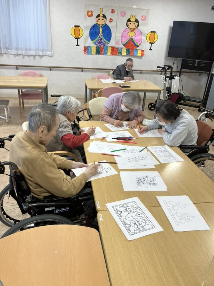 そうごうケアホーム観月橋 塗り絵