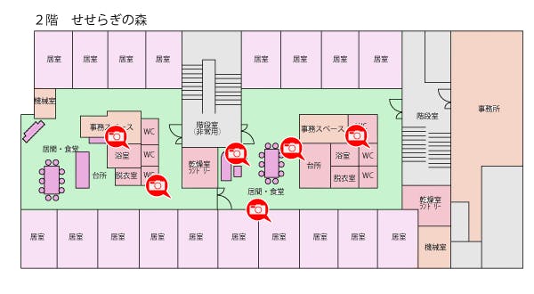 グループホームせせらぎの森 間取図